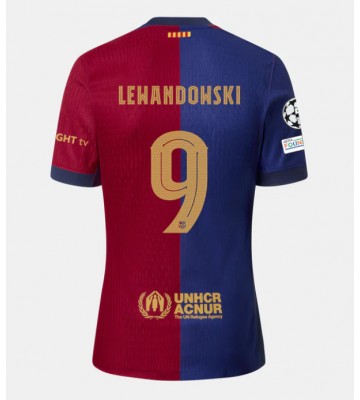 Barcelona Robert Lewandowski #9 Replika Hjemmebanetrøje 2024-25 Kortærmet